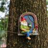 Drinking Dwarf Window Hanging, Creative Outdoor Garden Tree Hanging, Home Wall Decoration, Resin Handicrafts