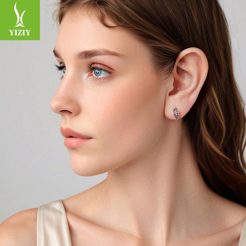 Vintage S925 Sterling Silver Wing Earrings, Personalized Trend Wing Sterling Silver Earrings Earrings