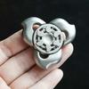Three-Leaf Stainless Steel EDC Fingertip Spinner Stress Reliever Toys ADHD Anxiety Stress Toys Fidget Toys For Adult Gift