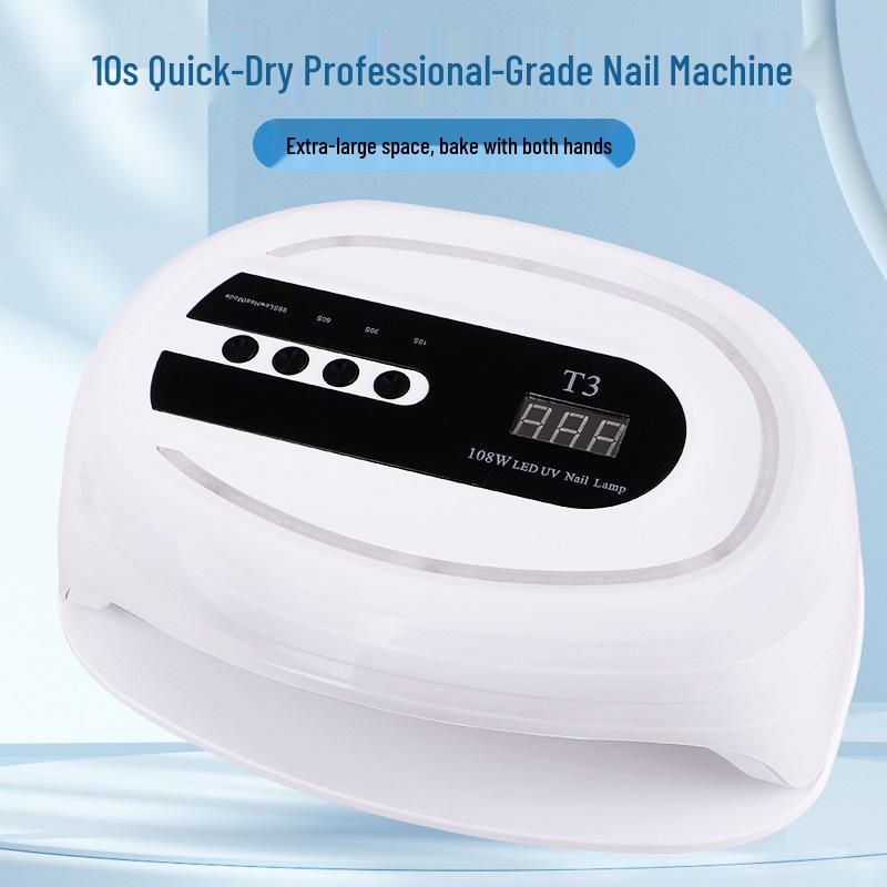 High-Power LED Smart Sensing Quick-Dry Nail Lamp with Double-Hand Capacity