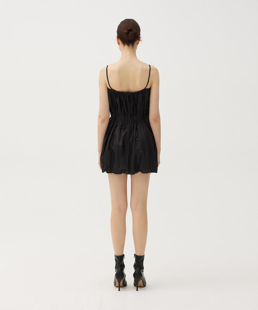 Meuameu Balloon Banding Mini Dress