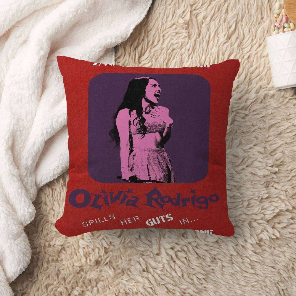 Singer OOlivia RRodrigo Decorative Room Aesthetics Pillow Case Home Decor Bedroom Sofa Bed Couch Pillow Cover x