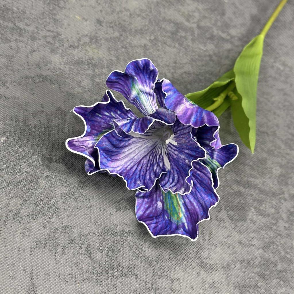 Artificial Real Touch Iris Flower branch EVA Large Iris for Wedding Party Hotel Home Floral Decor