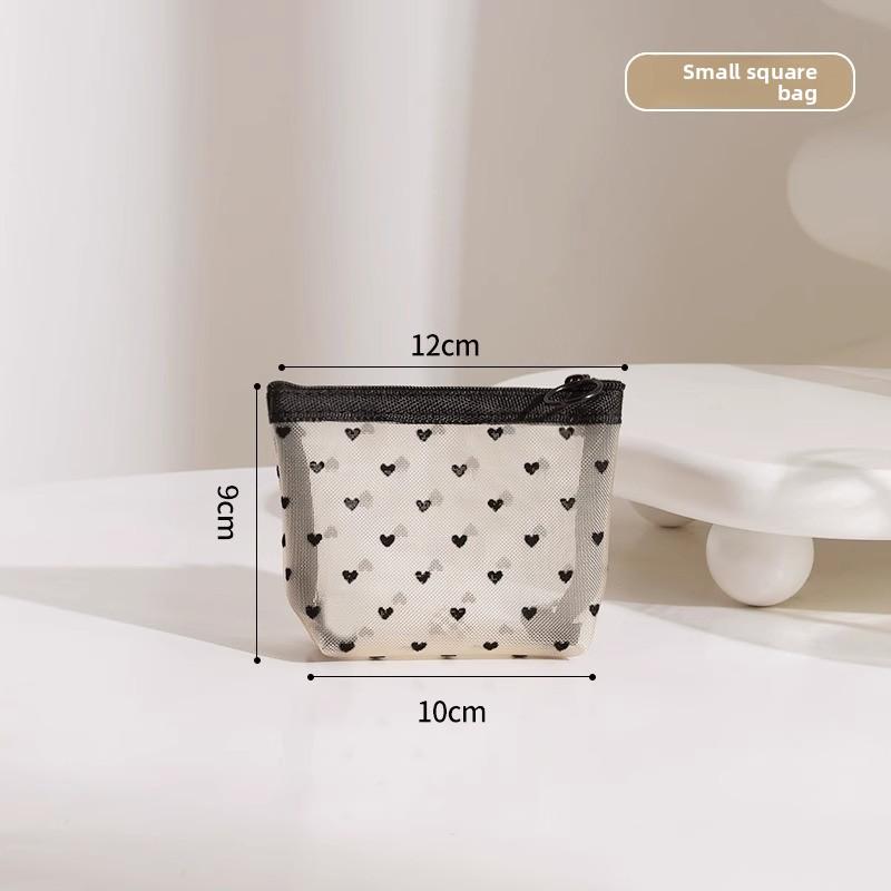 

Любовь Портативный Портативный Помада Макияж Вместимость Путешествия Увеличенный Моющийся Сумка для хранения small бежевый