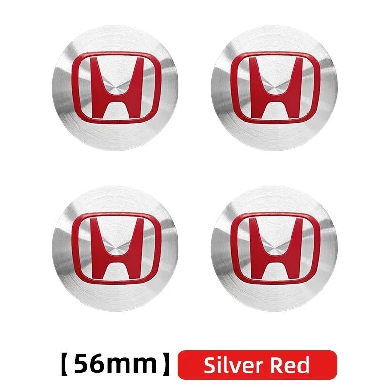 4 ks 56/60/65mm Středová krytka náboje kola pro vozy Honda Znakový emblém Samolepka pro Honda Civic Accord CR-V Fit HR-V Odyssey Autopříslušenství