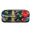 Pencil Pouch 300D Polyester Large Capacity Secure Zipper with Mesh Pocket Removable Divider and Pen Slots for Boys Girls