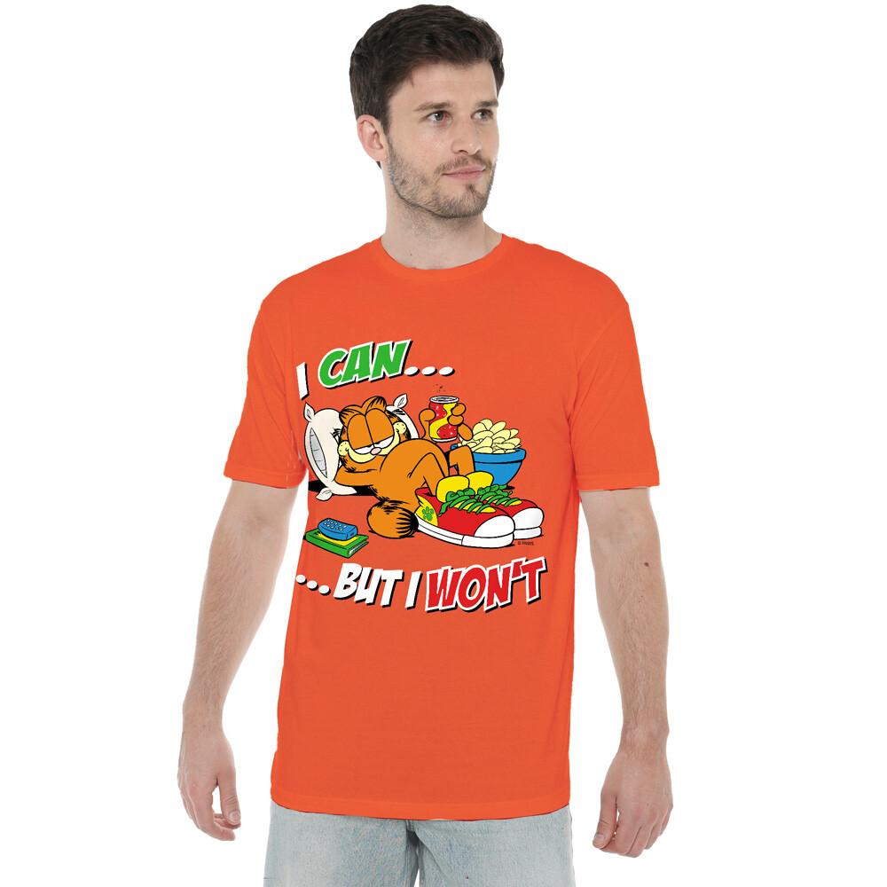 Garfield I Can... T-Shirt S-2XL, Orange Unisex T-Shirt