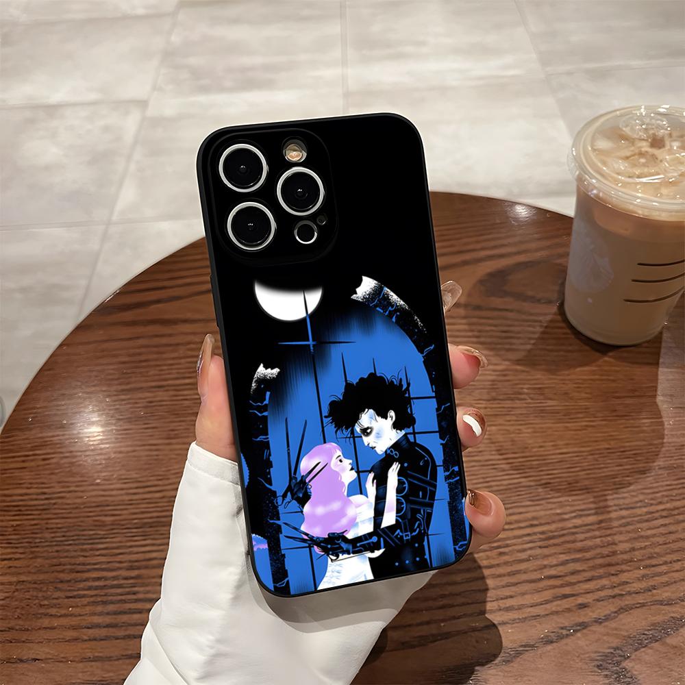E-Edward Scissorhands Phone Case For 17 Pro Max Iphone 14 Pro Max 12 16 15 13 Pro 11 Xr X Xs 8 7 Plus Back Cover