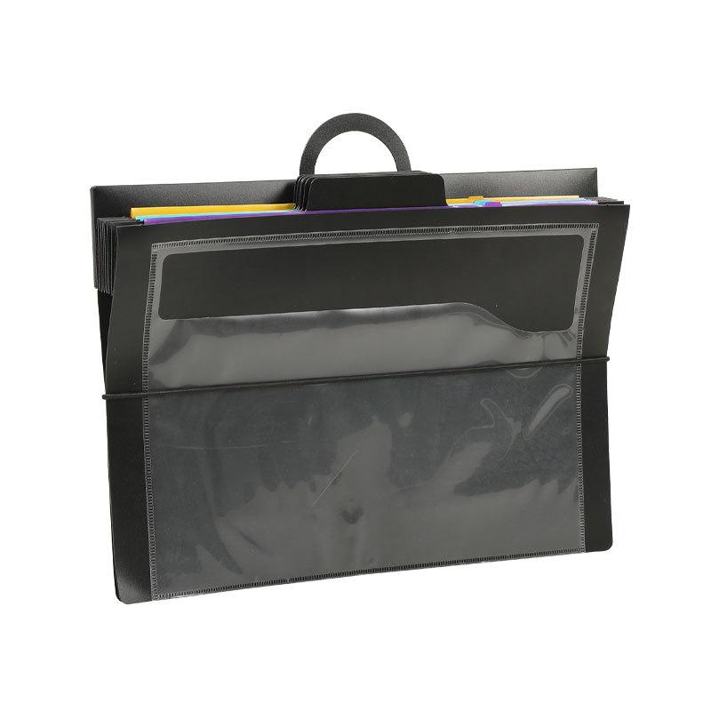 Regenbogen-Akkordeon-Tasche: Handheld oder zum Aufhängen, Büro-Dokumentenorganizer