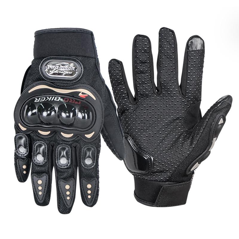 

Motorcycle Riding Gloves Full Finger Non-Slip Breathable Motocross Racing Touchscreen Gloves Biker Resistant Glove for Men Women L чёрный