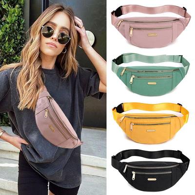 Fashion Waist Packs Fanny Pack Belt Women Travel Bag Chest Purse Chest Pouch Bullet Pack Solid Color Shoulder Bags for Women