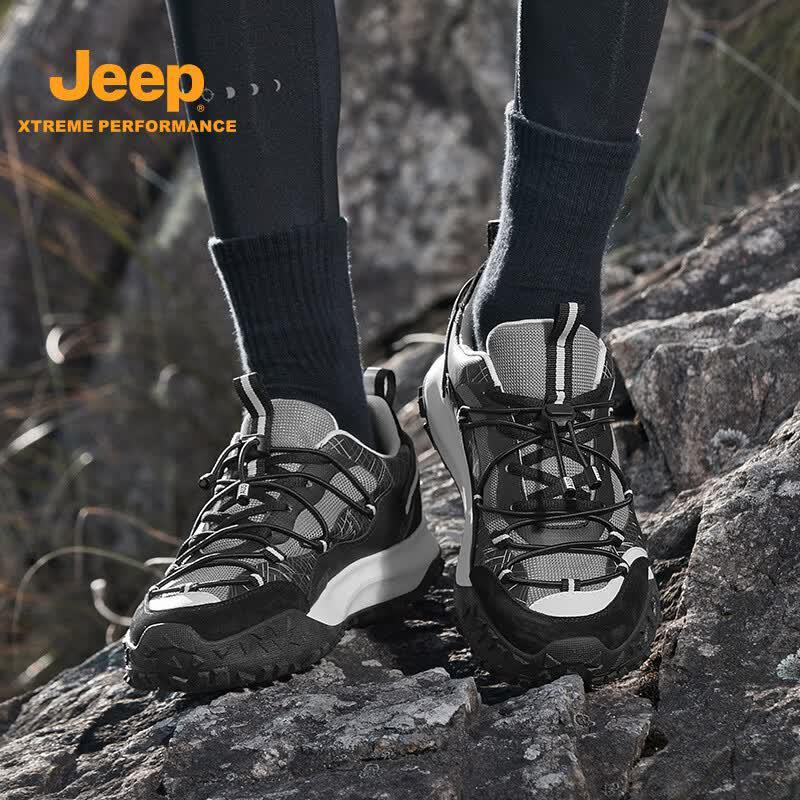 JEEP Men s Breathable Low-Top Hiking Shoes 45