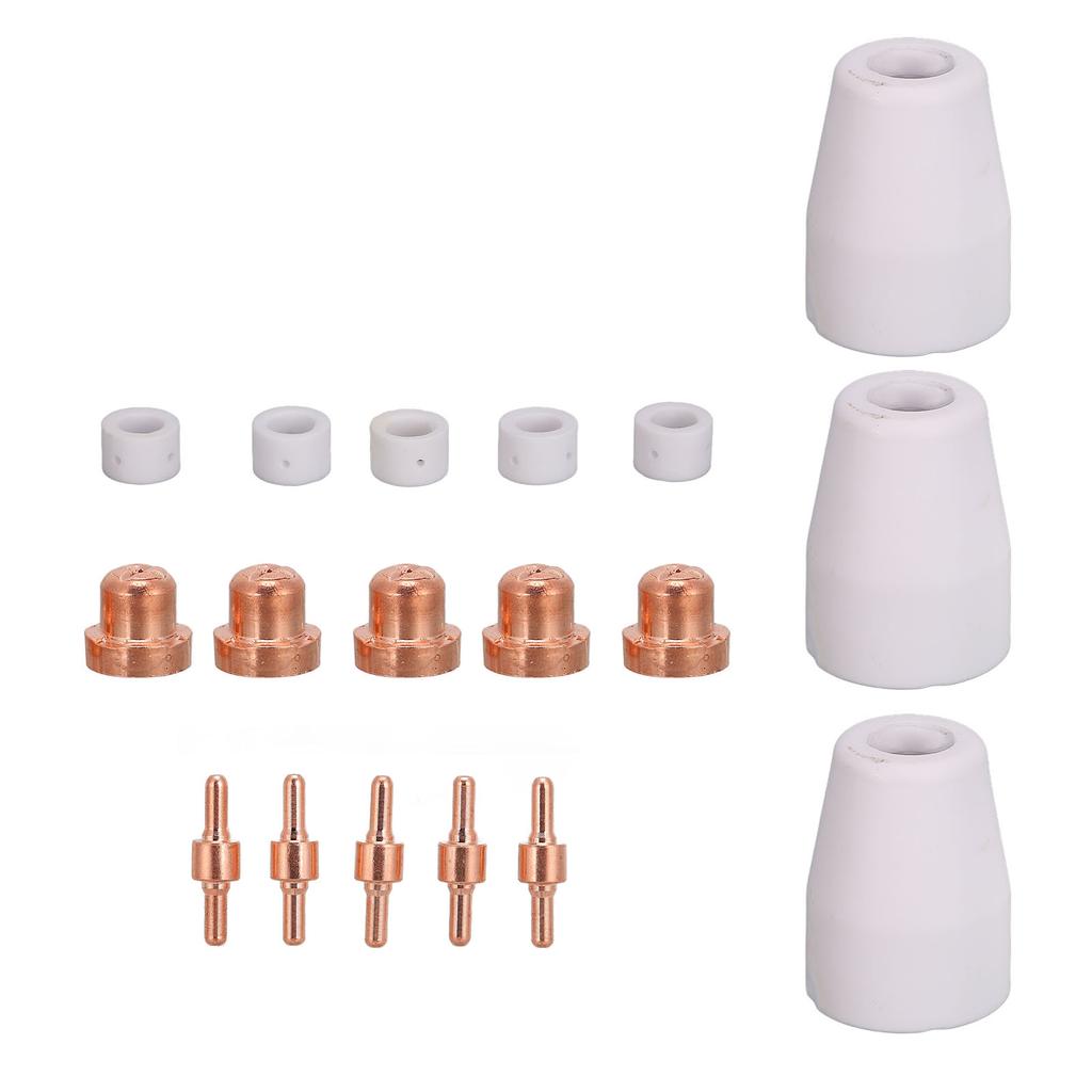 18pcs Plasma Cutter Consumables Lightweight Portable Plasma Cutting Machine Consumables for CUT?40