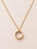 Vintage personality box pendant necklace with adjustable design, transparent box, collarbone chain, gold-plated