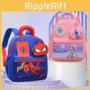 Elsa Spider Man Cartoon Kids Backpack With Breathable Nylon For School Use