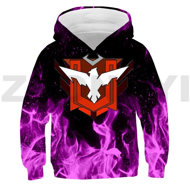 3D Free Fire Garena Hoodie Tracksuit Men Daily Anime Printed Pullovers Girls Harajuku Oversized Sweatshirt Sudaderas Outerwear