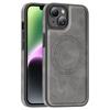 Case for iPhone 14 - Leather/PU, Gray, MagSafe