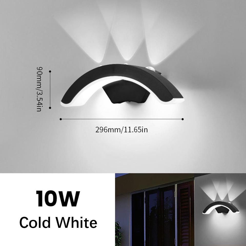 Led Lights Wall Light AC85-265V ABS Waterproof Wall Lamp Home Appliances Indoor Outdoor For Landscape Bedroom Home Balcony Porch
