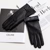 Women's Genuine Leather Winter Warm Gloves for Outdoor Sports, Thickened Matching Apparel Gloves