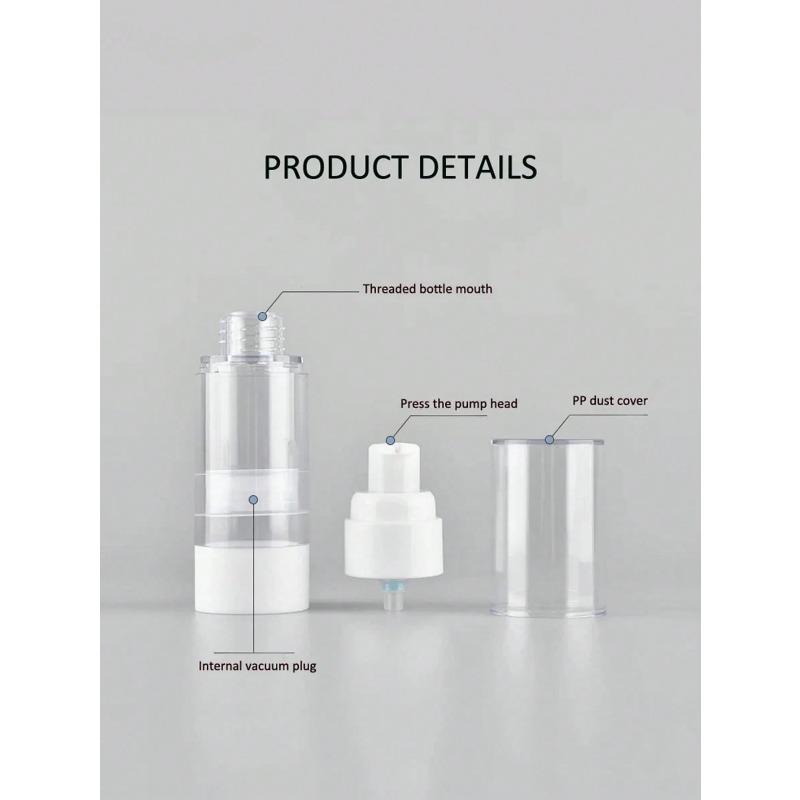 1pc 50ml Vacuum Bottle Mist Toner & Lotion Containers, Refillable Vacuum Travel Pump Spray Bottle For Toner, Lotion, Empty Bottles
