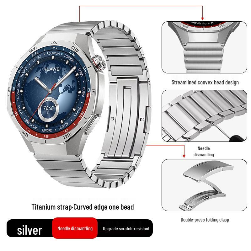 Titanium Alloy Strap for Huawei GT5/Pro GT4/Watch5/4/6 - Business Style Watch Band