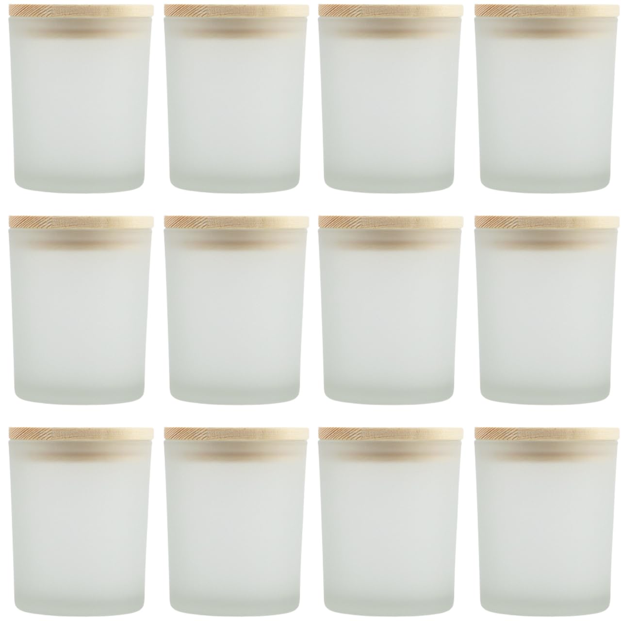 

Стеклянные емкости для свечей, Банка для свечей 200 мл, Набор из 4 или 12 штук, с держателями, формами и крышками, Матовое покрытие, для ароматерапевтических свечей, Материалы для рукоделия, Ст