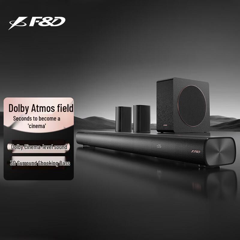 F&D HT-500DA Dolby Atmos 5.1 Soundbar Home Theater System
