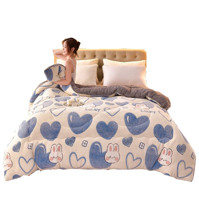 Lamb Fleece Milk Velvet Winter Quilt