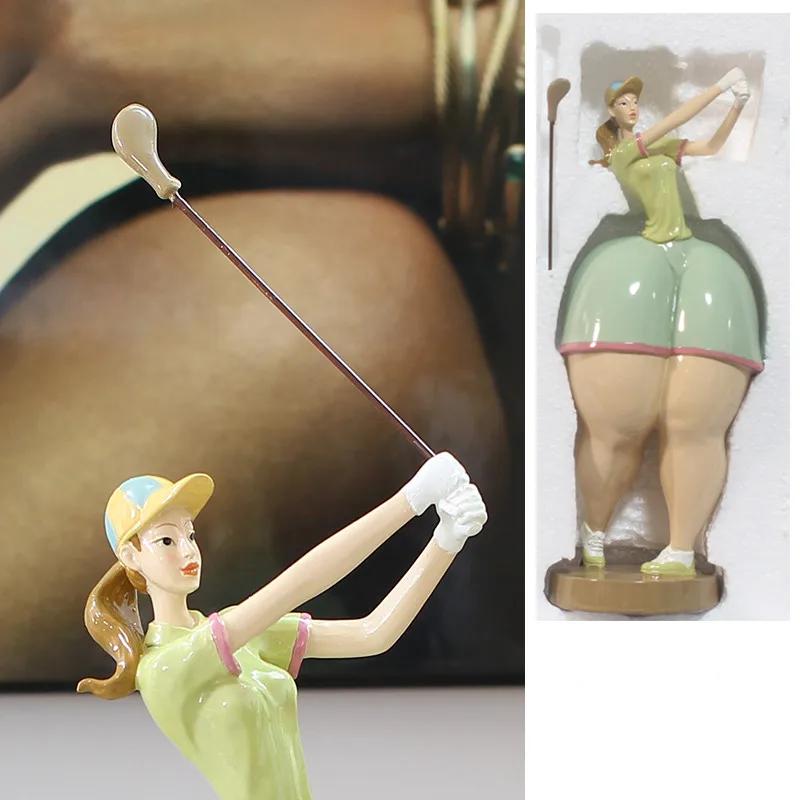 Nordic Plump Beauty Female Figurines Sculpture Ornaments Home Living Room Desk Fat Girl Statue Resin Decoration Accessories