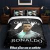 Cristiano Ronaldo Design Bed Bedding Set 1 Duvet Cover + 2 Pillowcases Soft Breathable Household Bed Linens