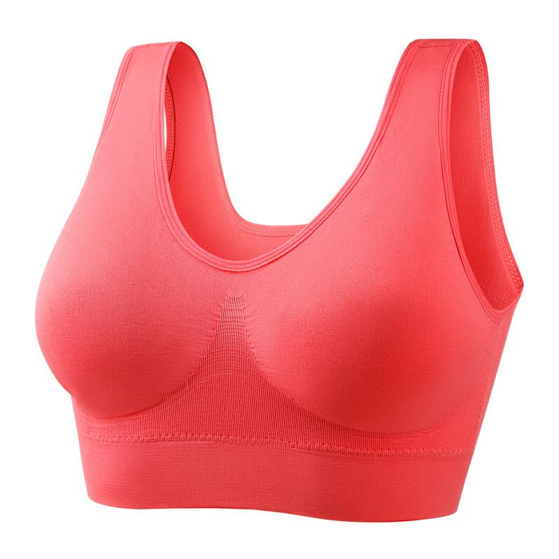 Women's Plus Size Wire-Free Sports Bra for Running, Yoga, and Sleep