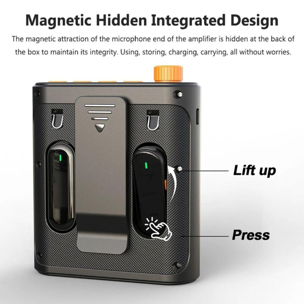 Mini Wireless Microphone Rechargeable Megaphone Speaker Rechargeable Voice Amplifier Speech