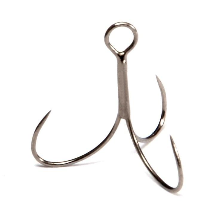Megabass Triple Hook Onihutebujin No. 12, 5 pcs, Silver #12