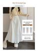 High Waist Autumn/Winter Pleated A-line Knit Skirt with Slimming Design