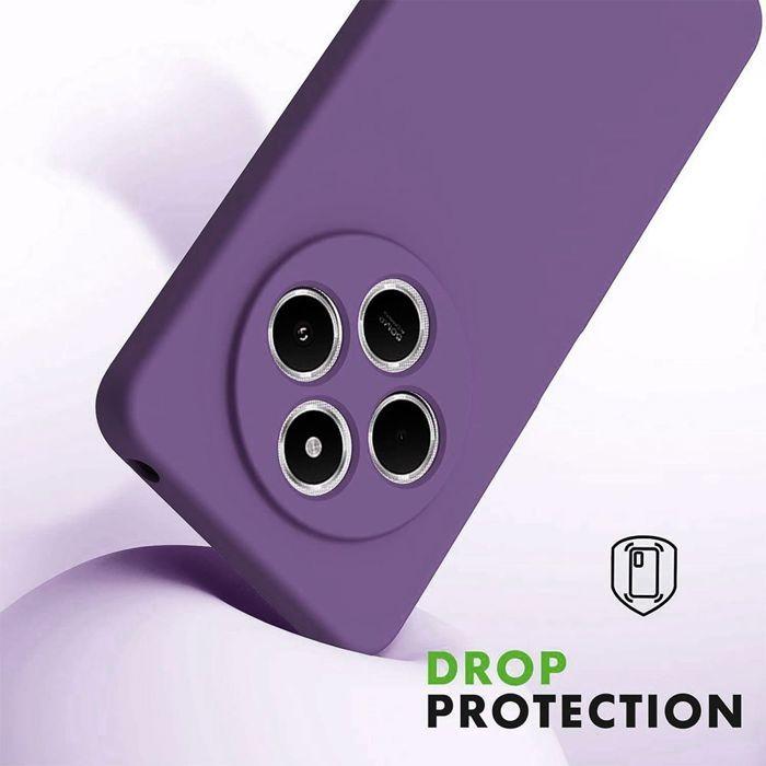 Case for Xiaomi Redmi Note 14 Pro 5G (not for 4G) - Dark Purple Soft Silicone - EFConnection®