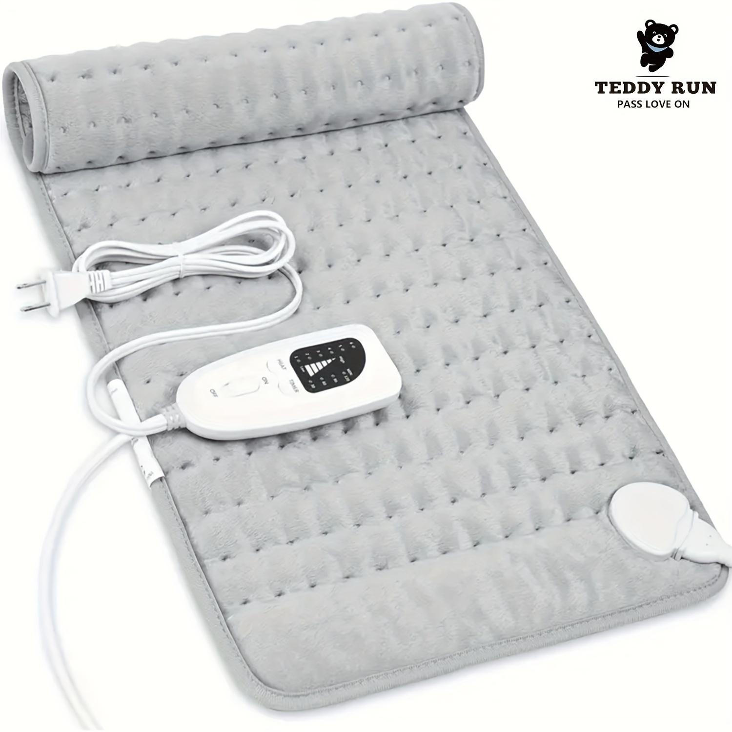 

Электроодеяло - 6 скоростей регулировки температуры, подходит для шеи, живота, плеч, коленей, мягкая фланель, автоматическое закрытие, мягкий фланелевый материал 84*43cm серый