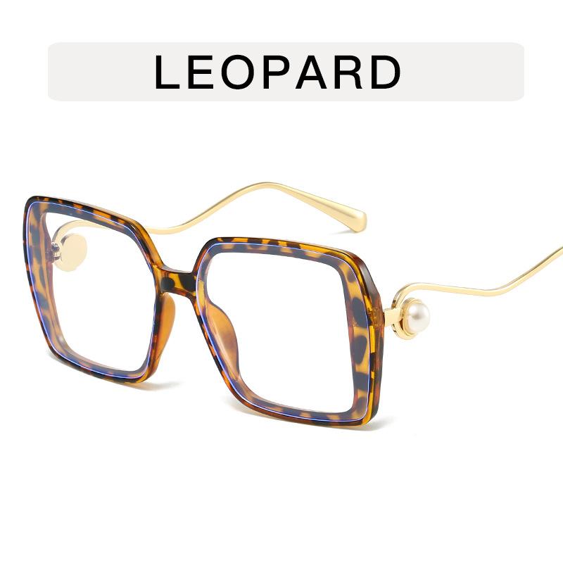 Square Shape Sunglasses for Women Pearl Decoration Big Size Women's Sun Glasses Travelling Driving Sunglass Women