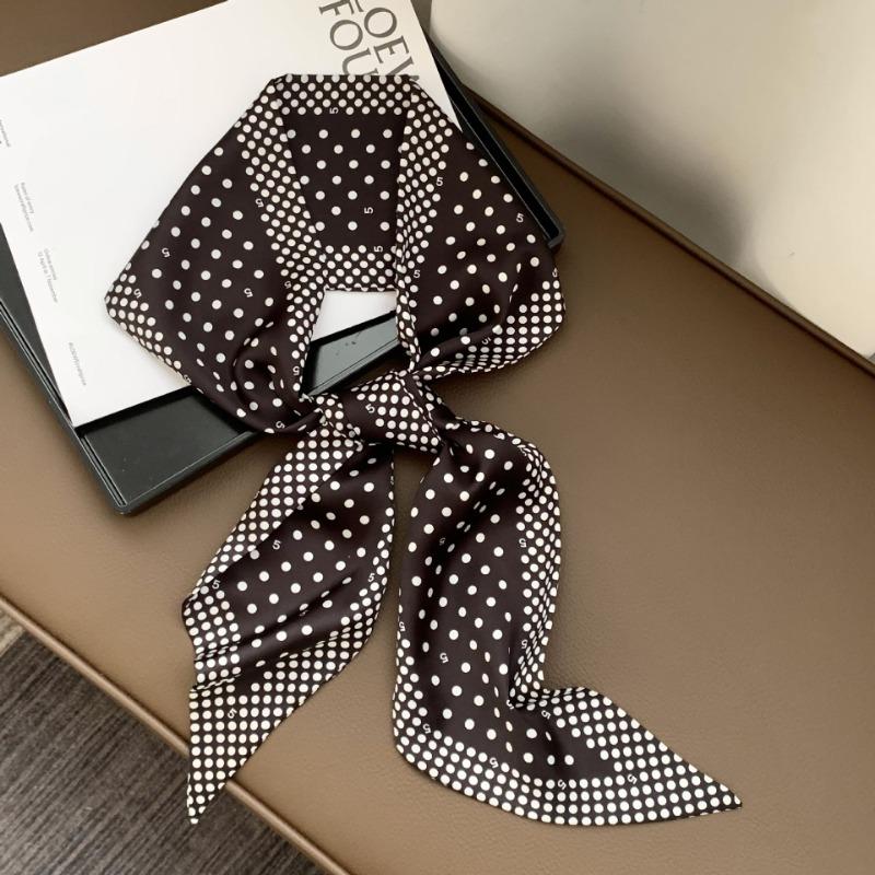 Silk Scarf, Long Strip, Versatile Shirt, Neck Protection, Scarf, Silk Scarf, Multi-purpose Headscarf, Headband, Hair Tie, Decorative Waist Belt.