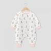 Baby Cotton Sleepsuit With Legs Separated Warm Pajamas Toddlers Fall Winter Unisex Home Wear