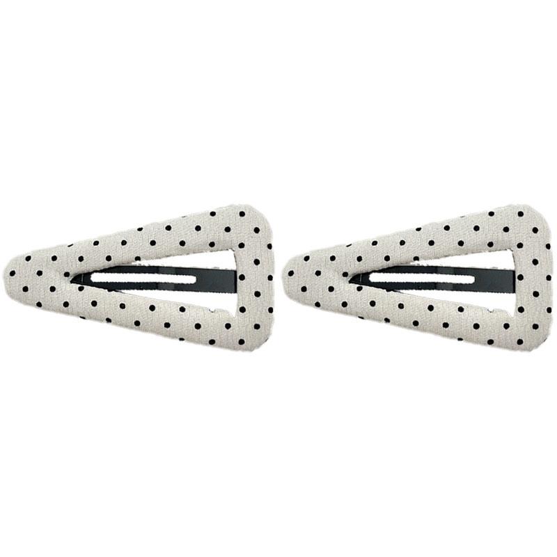 Korean Style Polka Dot Triangle Hair Clip Women's Fashionable and Simple BB Clip Hair Accessories