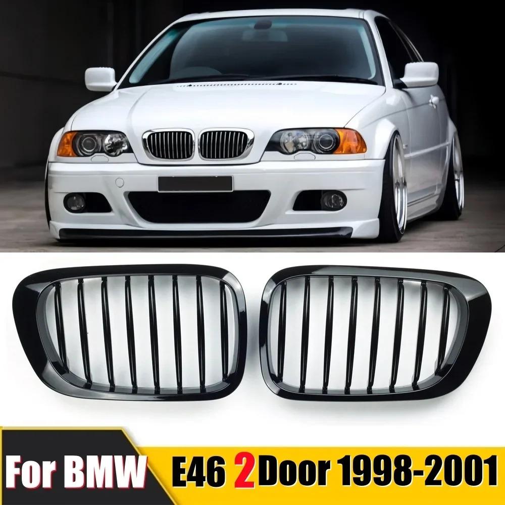Czarny błyszczący przedni zderzak Nerka Grill dla BMW serii 3 1998-2001 E46 M3 323 i/is 325Ci 328 i/is/Ci 330Ci 2 Drzwi Grille