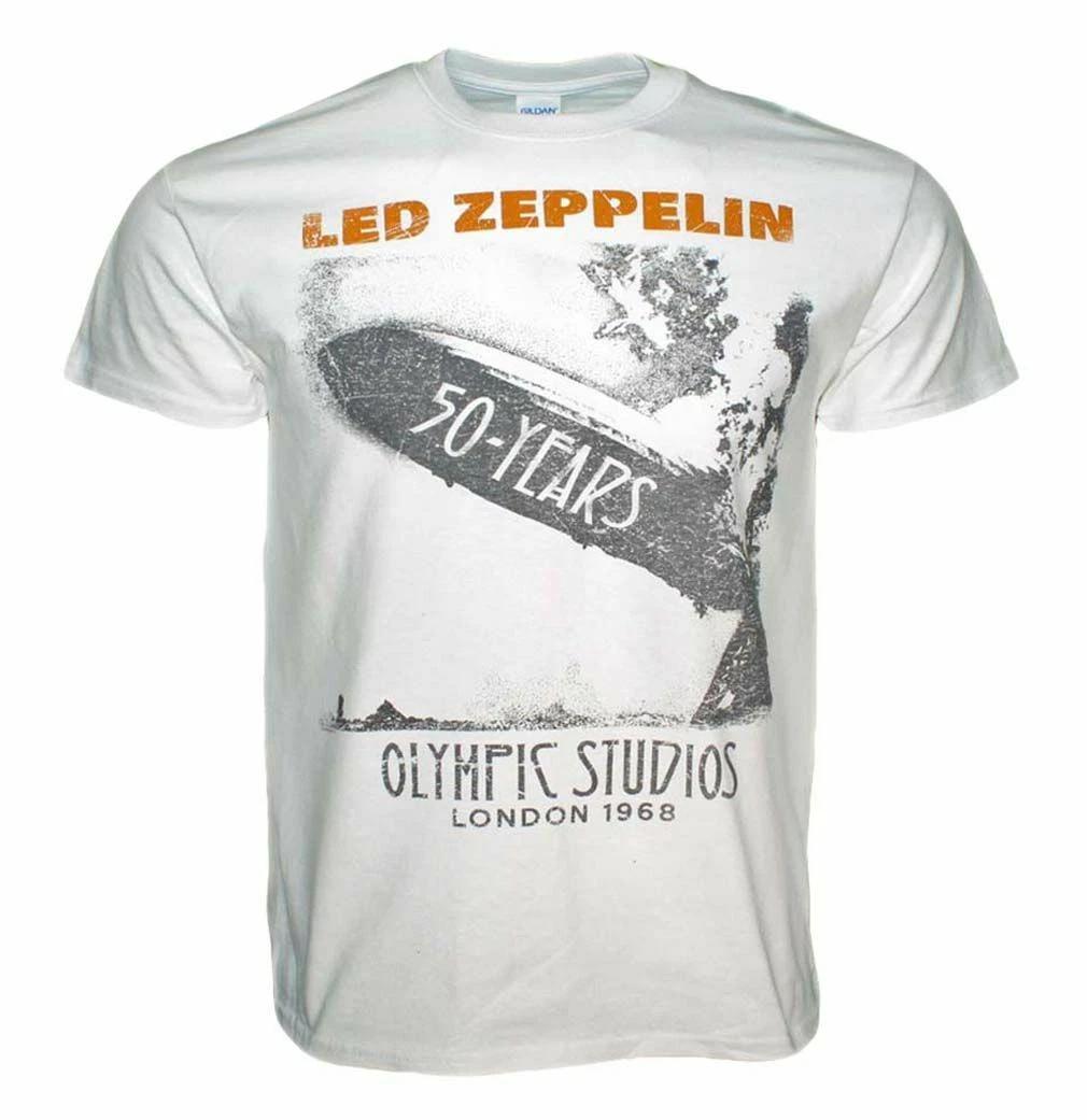 Led Zeppelin Blimp Logo 50 Years Anniversary Olympic Studios London 1968 T-Shirt L