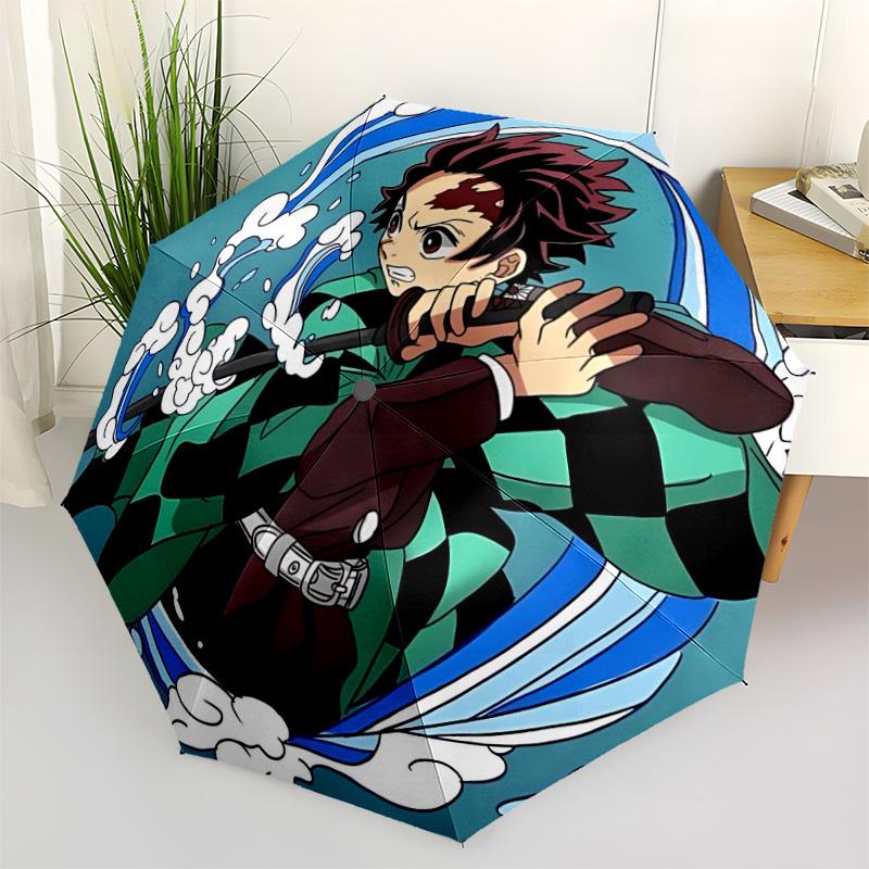 1pc Demon Slayer Automatic Open/Close Umbrella - Compact Travel Umbrella, Perfect for Women & Men - Ideal Birthday/Christmas Gift, 169