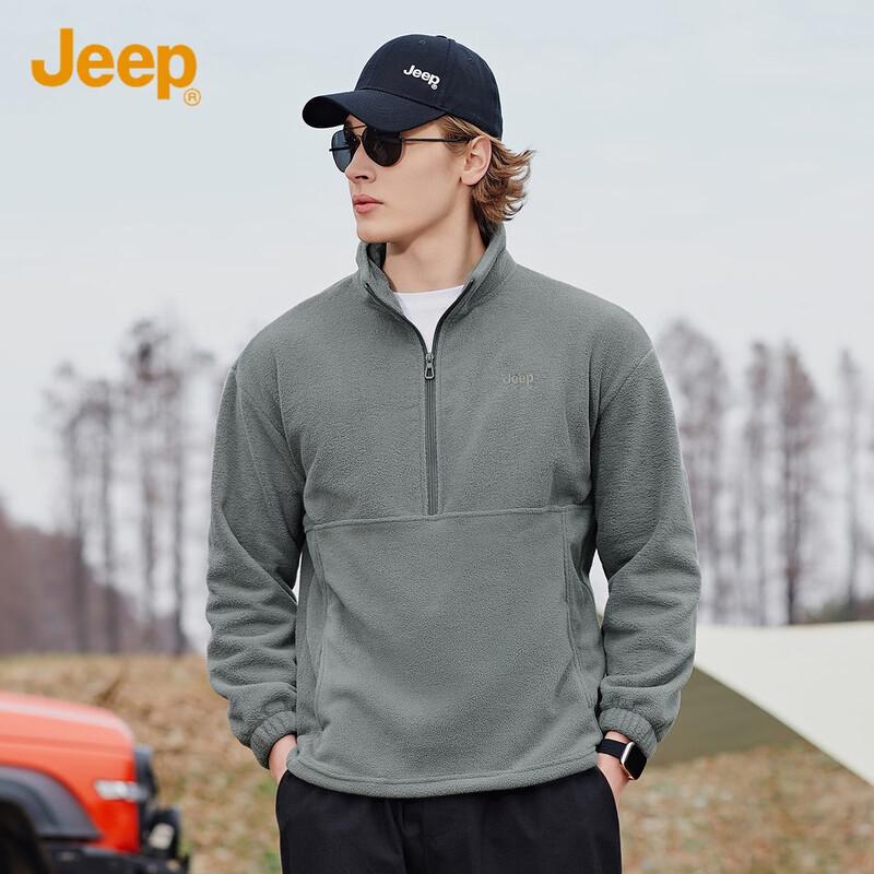 

JEEP Men s Half-Zip Fleece Pullover 3XL
