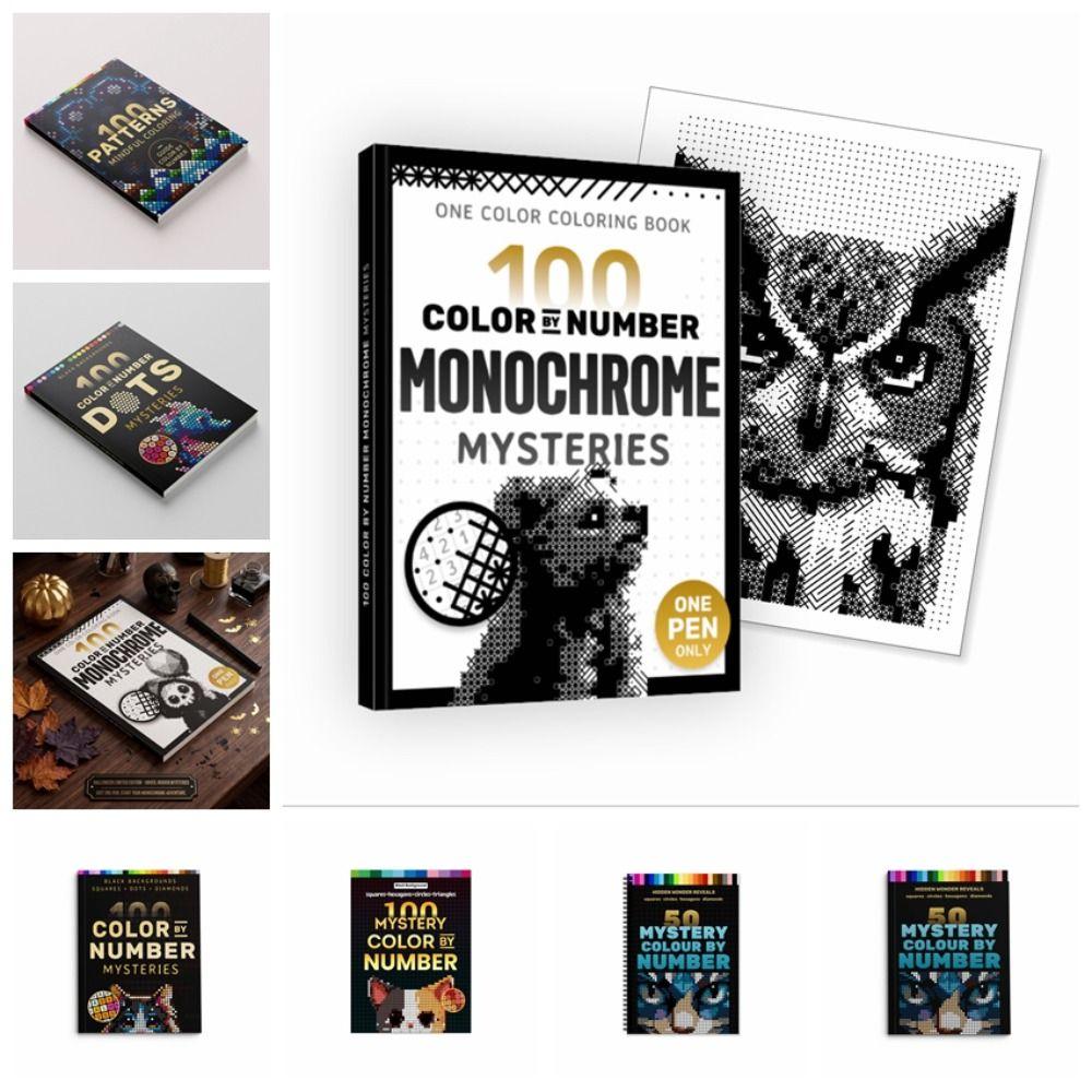 Thickened Animal Coloring Book Clear Lines Art Painting Pad Color by Number Book Artists