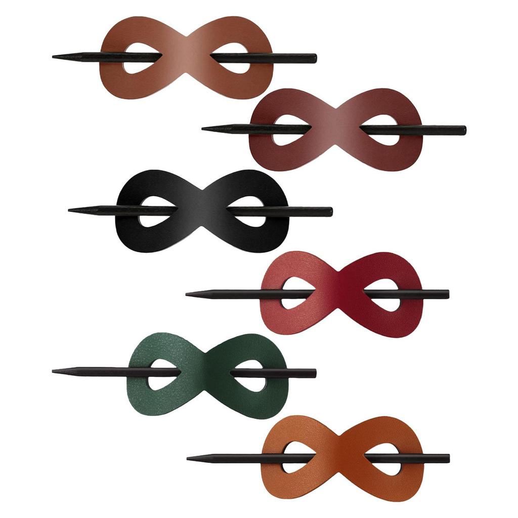 Satın alın Leather Hair Barrette with StickHair Bun Holder Ponytail