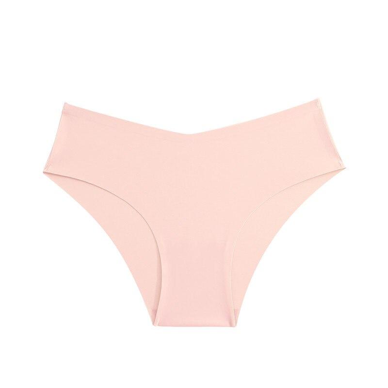 FINETOO Seamless Panties Women Sexy V Waist Briefs M-2XL Plus Size Underwear Comfortable Ladies Underpants Lingerie