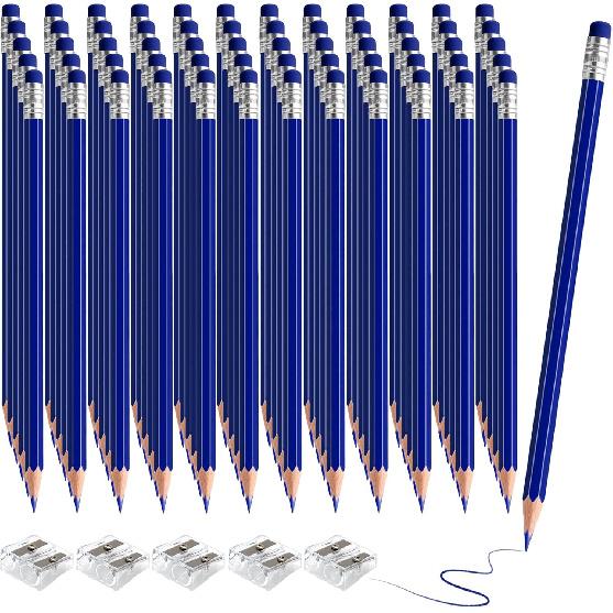 60 PCS Lightblue Colored Pencils, Pre-sharpened Professional Wooden Art Pencils Set for Artists Painting | Premium Drawing Sketching Supplies