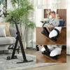 Foldable Exercise Bike For Leg And Arm Rehabilitation With LCD Screen And Adjustable Handlebar Height Black