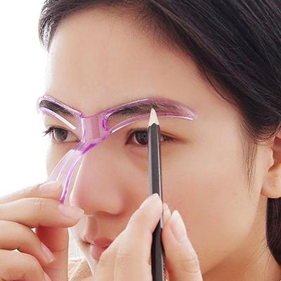 Wiederverwendbare Augenbrauen-Schablonen für Damen, Kosmetik-Werkzeug-Set, Formgebung, Pflege, Augenbrauen-Make-up-Vorlage